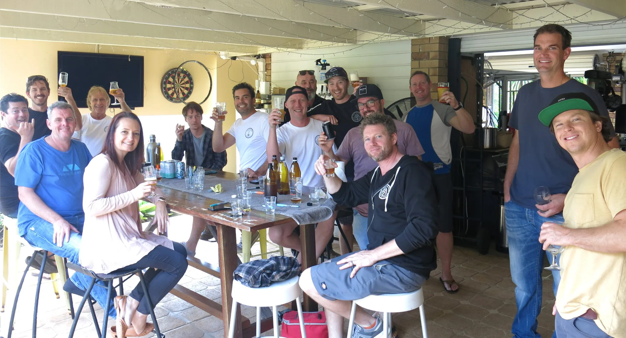 Members at the 2020 winter competition gathering
